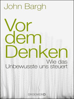 cover image of Vor dem Denken